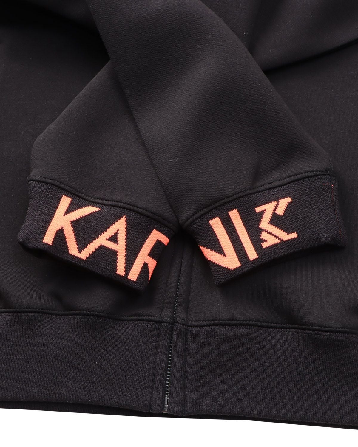 Karl Kani] ネオン ポイント ダンボールニット フルジップ パーカー