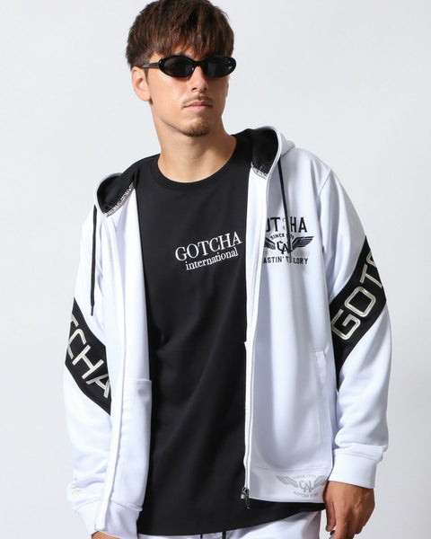 ホワイト：180cm/70kg(Lサイズ着用)