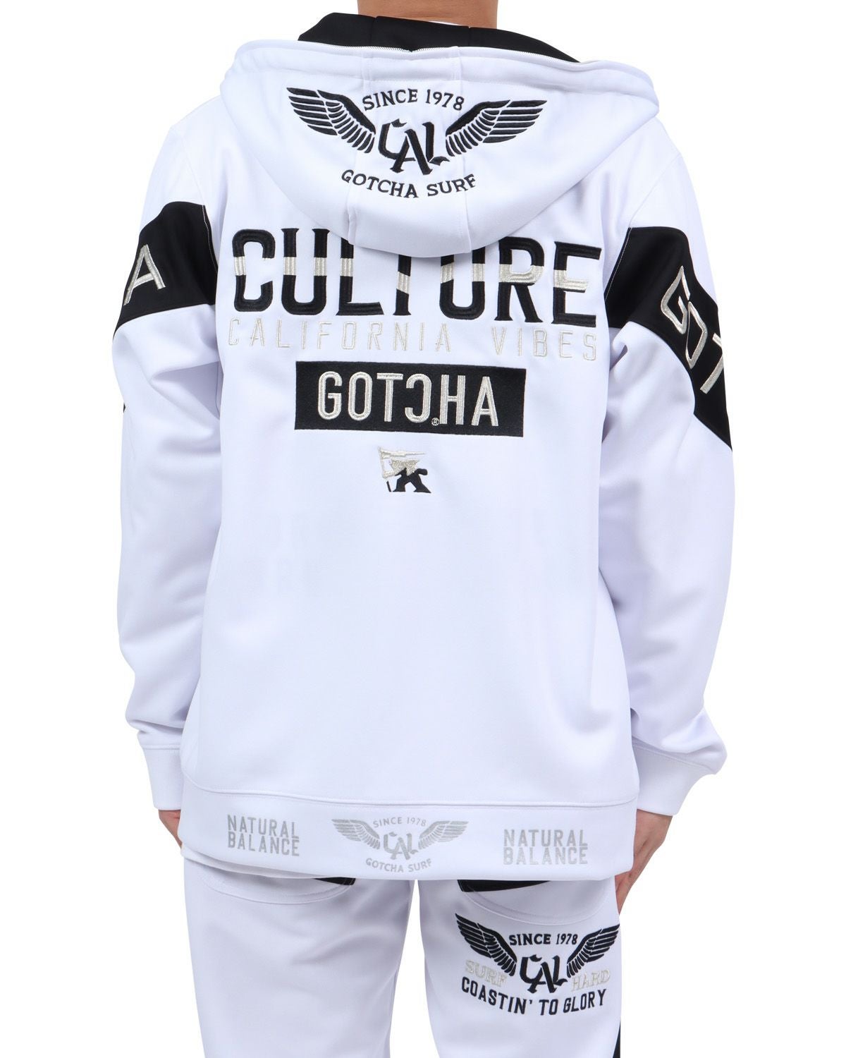 GOTCHA パーカー GOTCHA] ブルーグラデ ロゴライン セットアップ ジップパーカー | PEET
