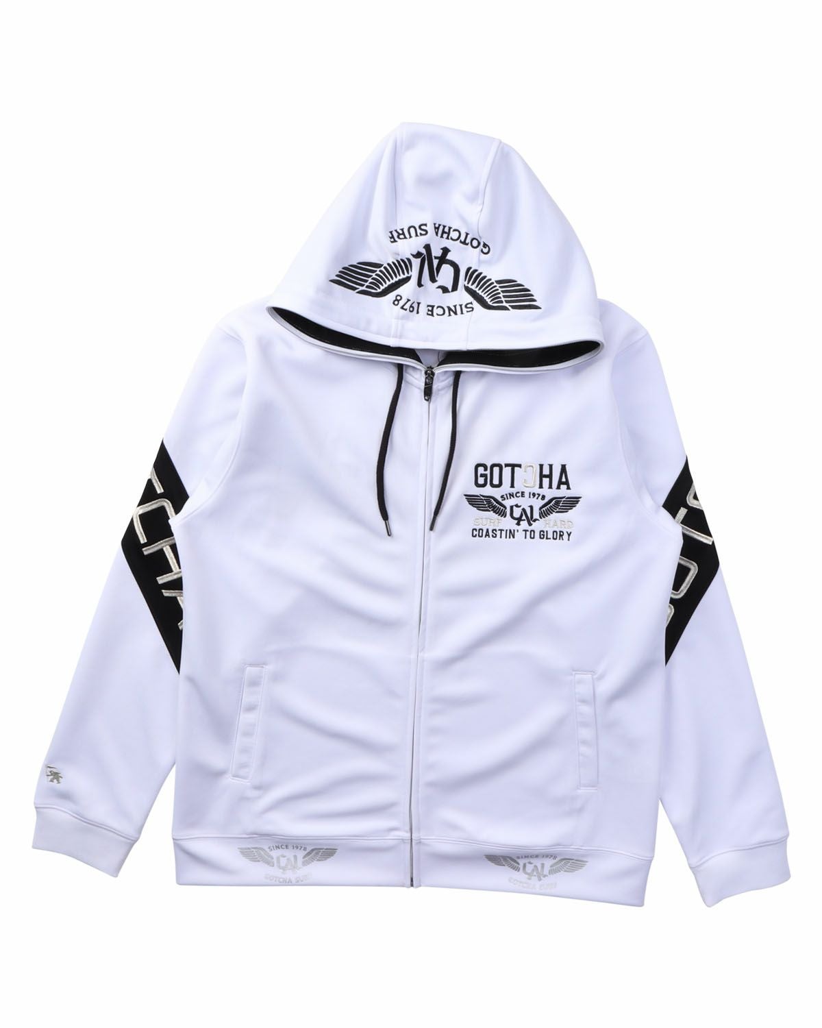 GOTCHA] メタリック 袖切替 ジップパーカー | PEET ONLINE STORE