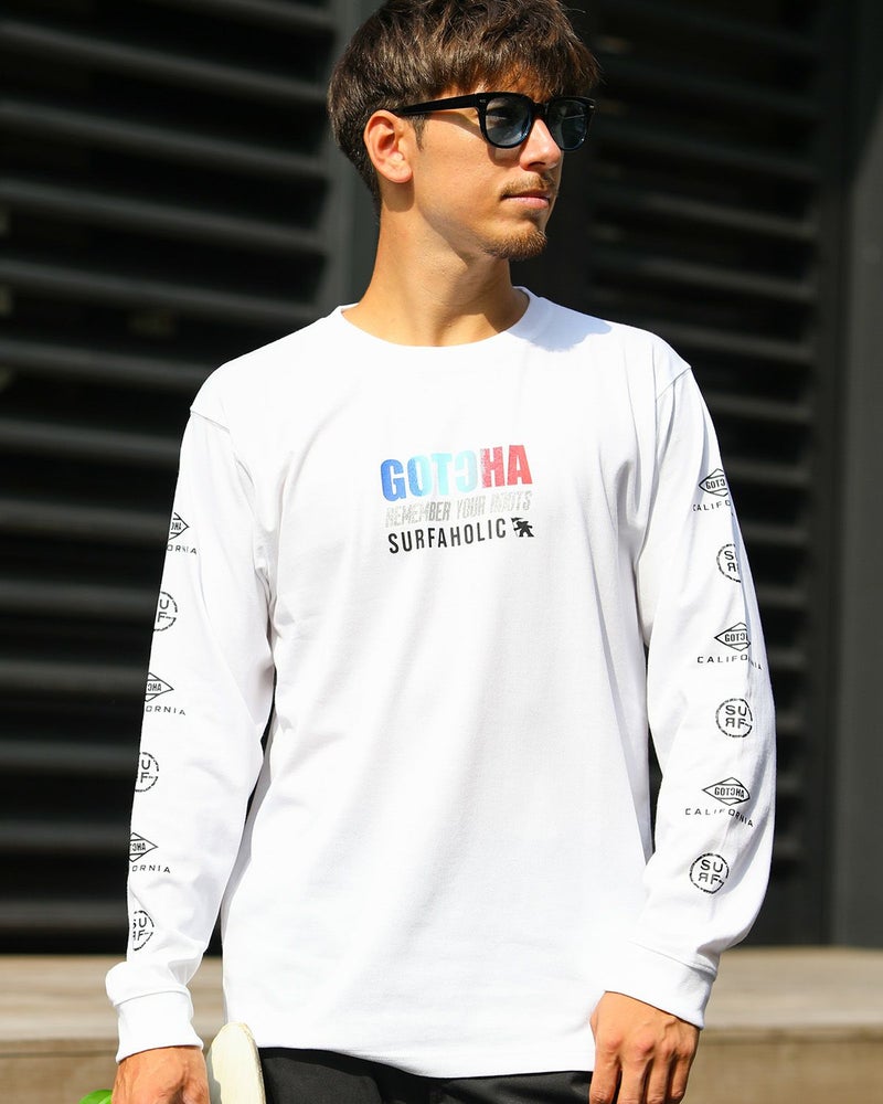 ホワイト：180cm/70kg(Lサイズ着用)