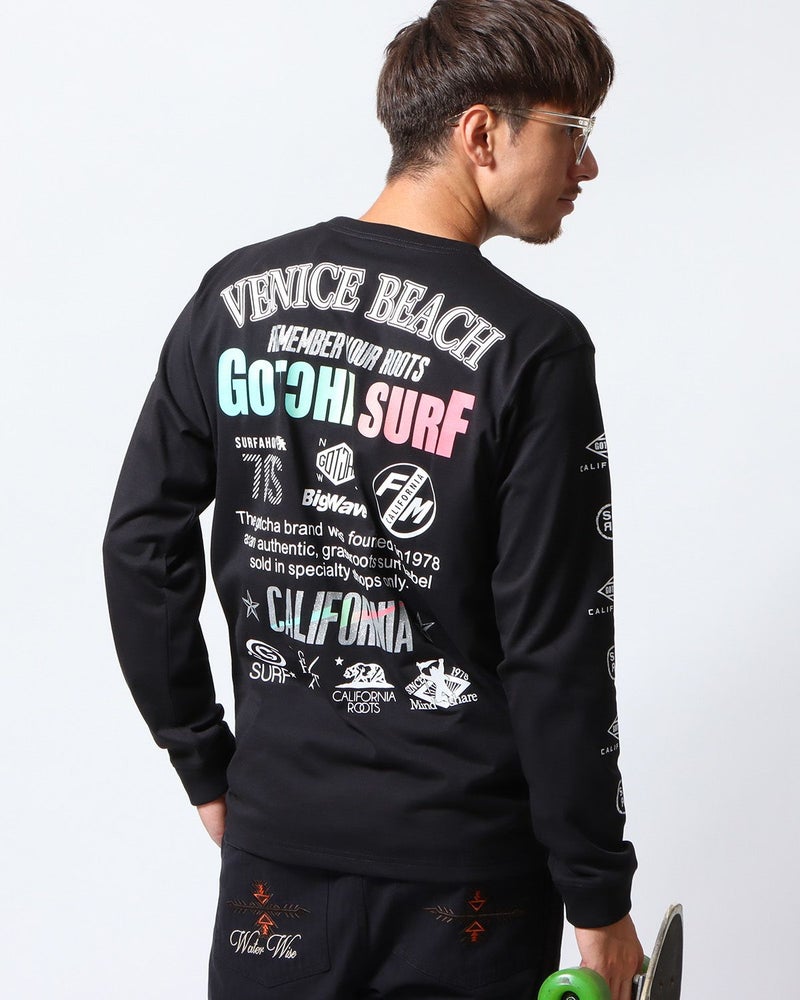 ブラック：180cm/70kg(Lサイズ着用)