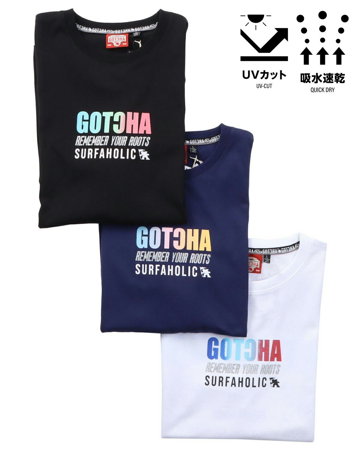 GOTCHA] リミテッド ドライ UVカット グラデ サーフ ロンT | PEET