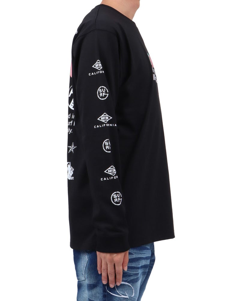 ブラック：174cm62kg(Lサイズ着用)