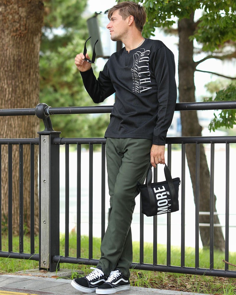 ブラック：183cm/70kg(Lサイズ着用)