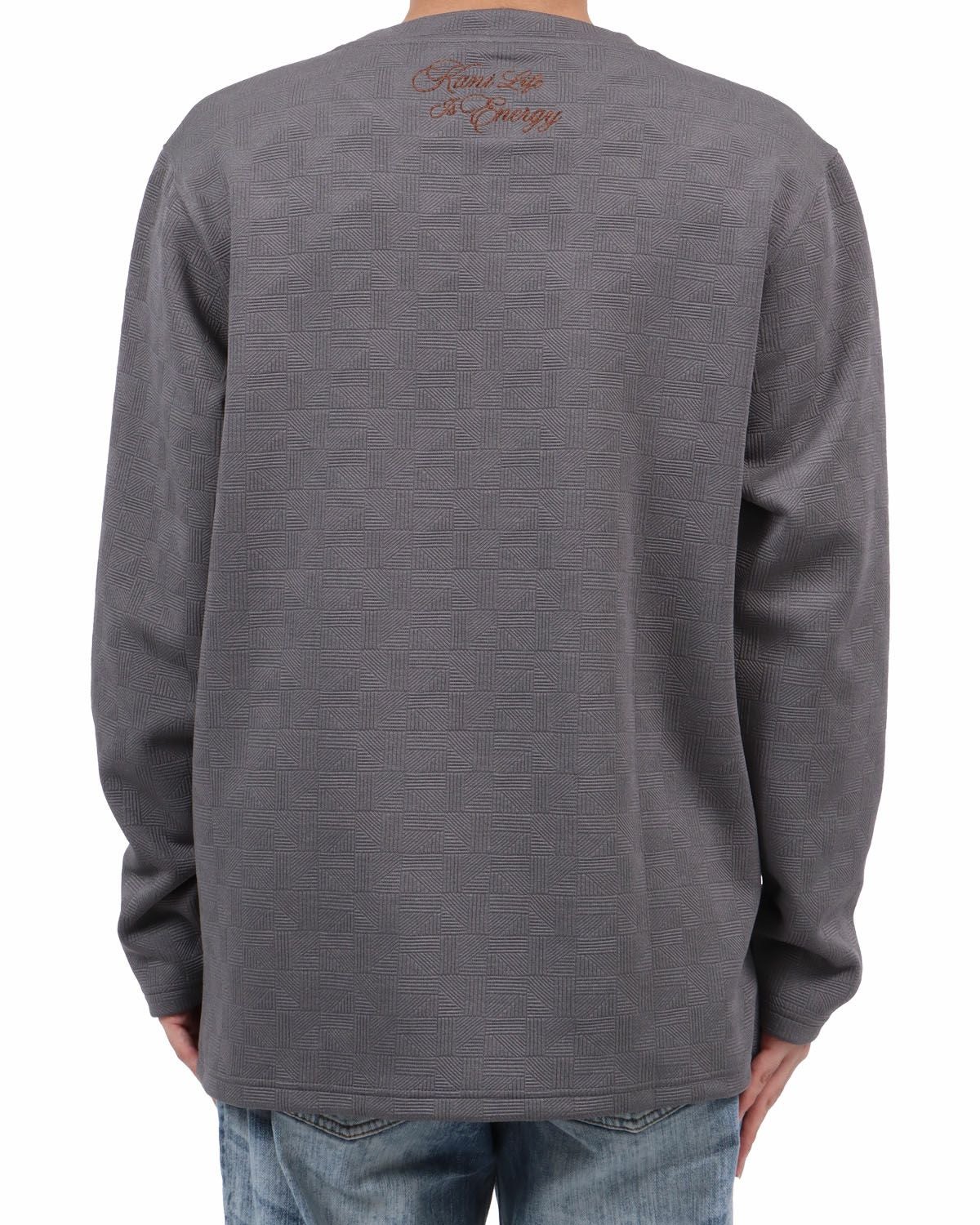 グレー：173cm63kg(Lサイズ着用)