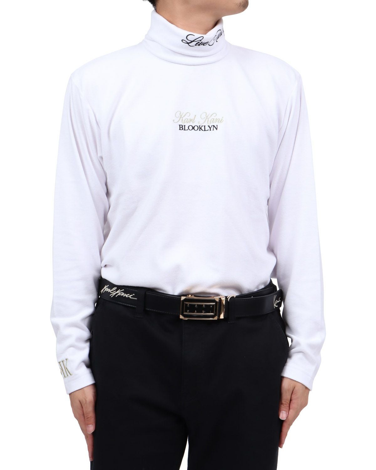 ホワイト：173cm63kg(Lサイズ着用)