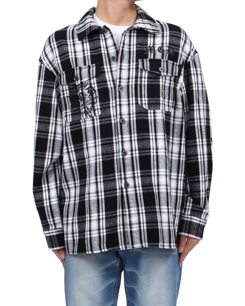 ホワイト：173cm63kg(Lサイズ着用)