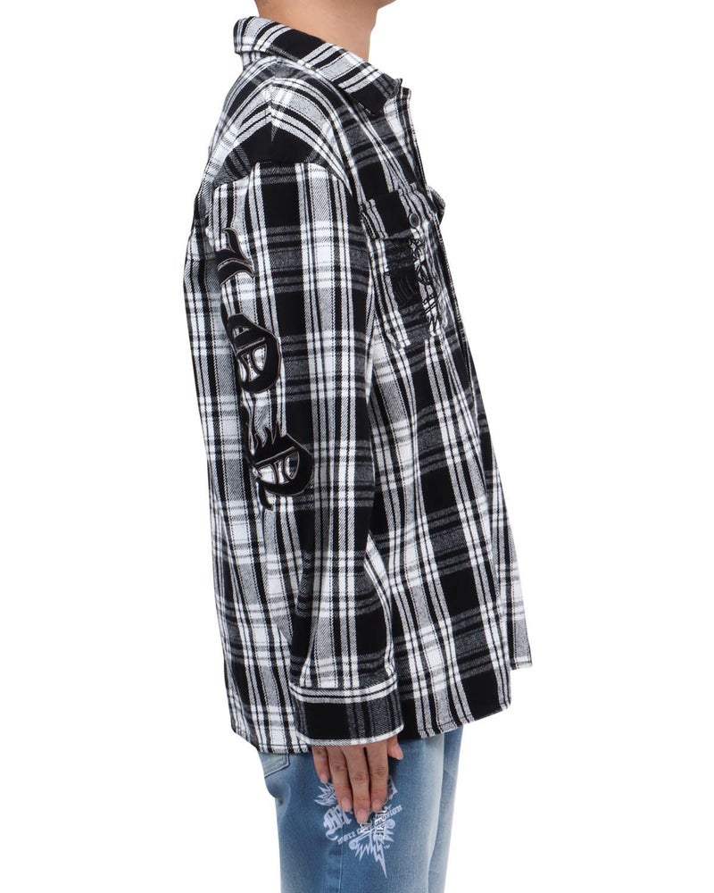 ホワイト：173cm63kg(Lサイズ着用)