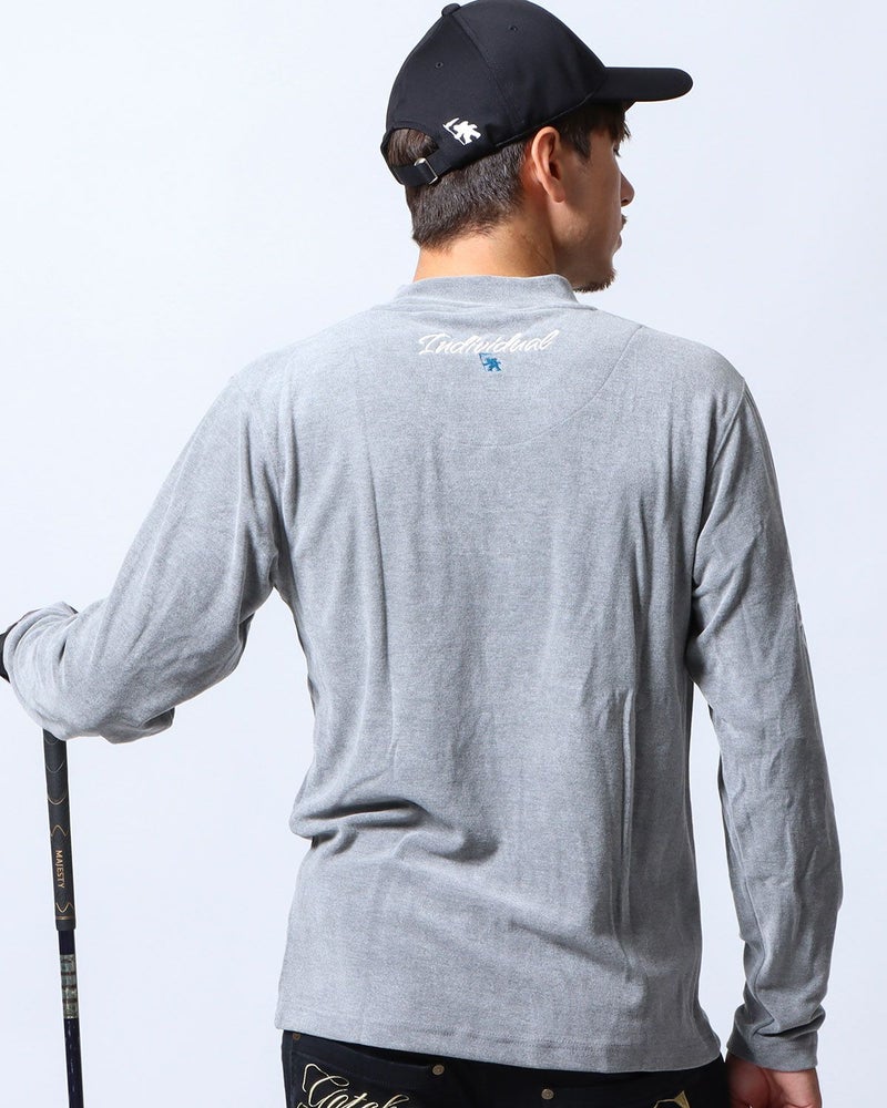 杢グレー：180cm/70kg(Lサイズ着用)