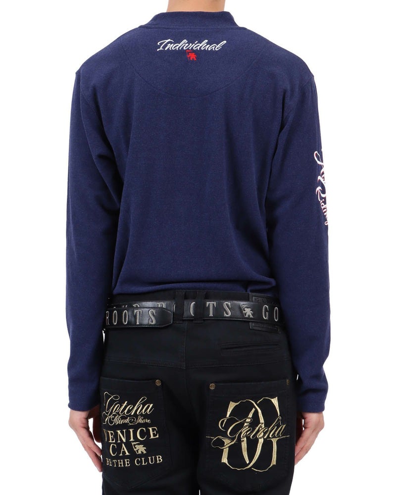 ブルー：174cm62kg(Lサイズ着用)