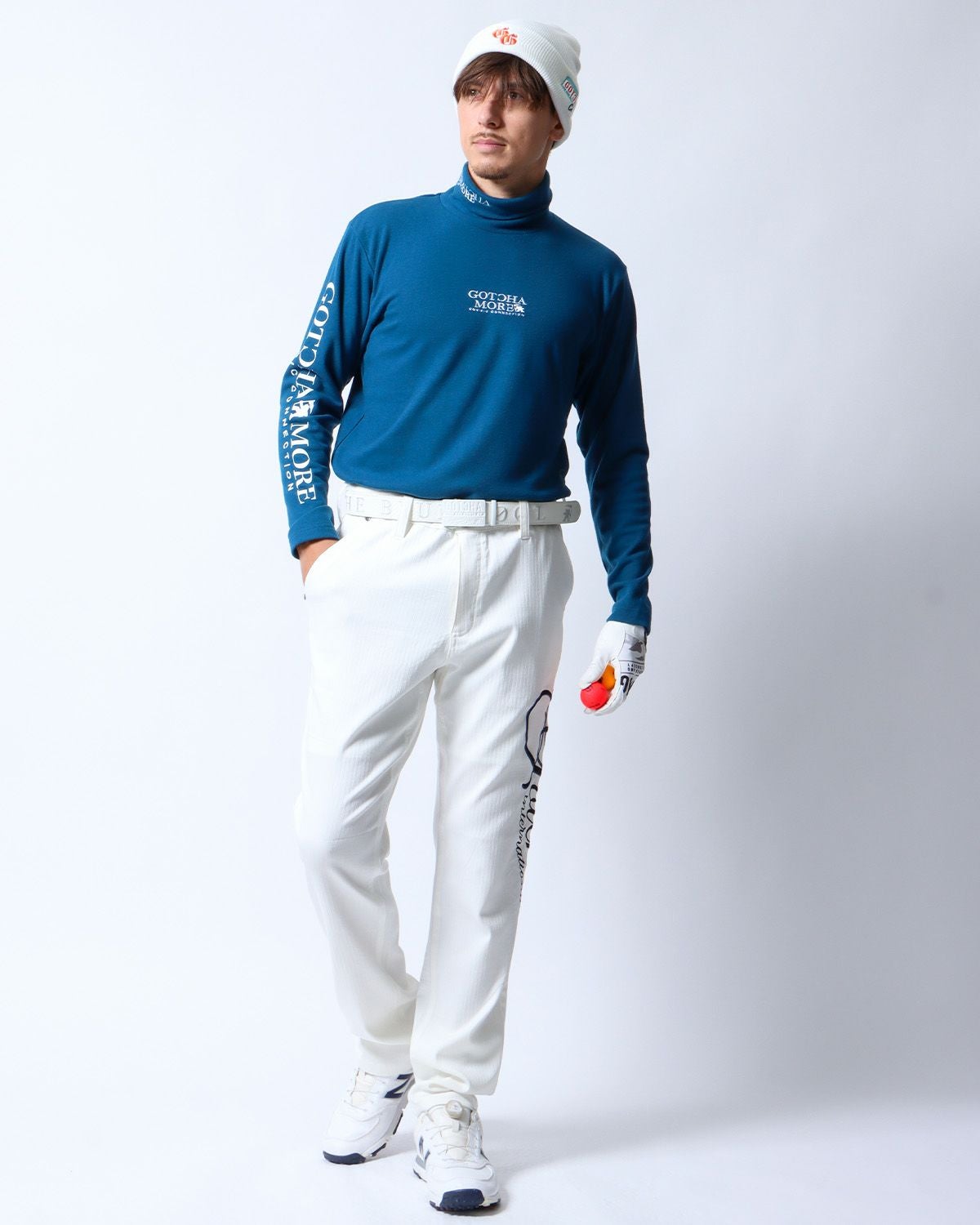 GOTCHA GOLF] 両面起毛 ストレッチ 抗菌防臭 タートルネック アンダー
