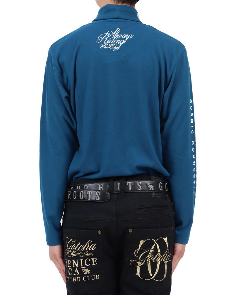 エメラルドグリーン：174cm62kg(Lサイズ着用)