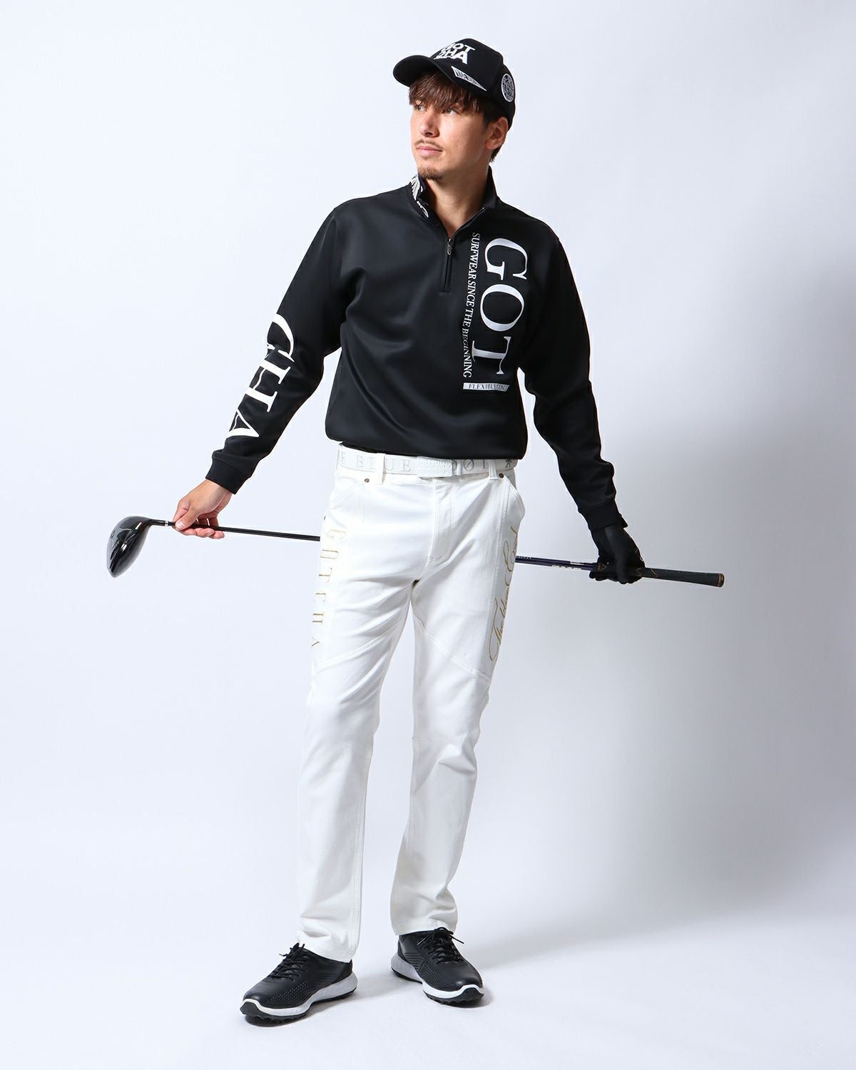 GOTCHA GOLF] ビッグ ロゴ ベーシック ハーフジップ ロンT | PEET