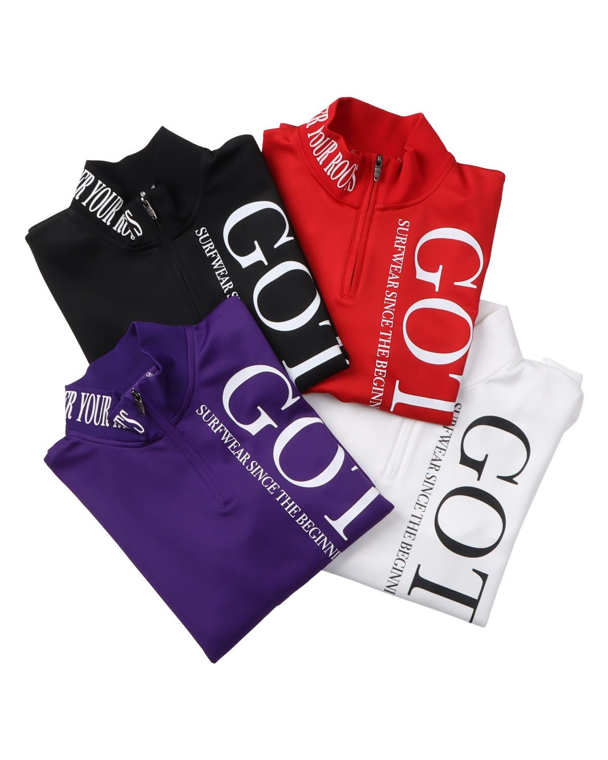 GOTCHA GOLF] ビッグ ロゴ ベーシック ハーフジップ ロンT | PEET
