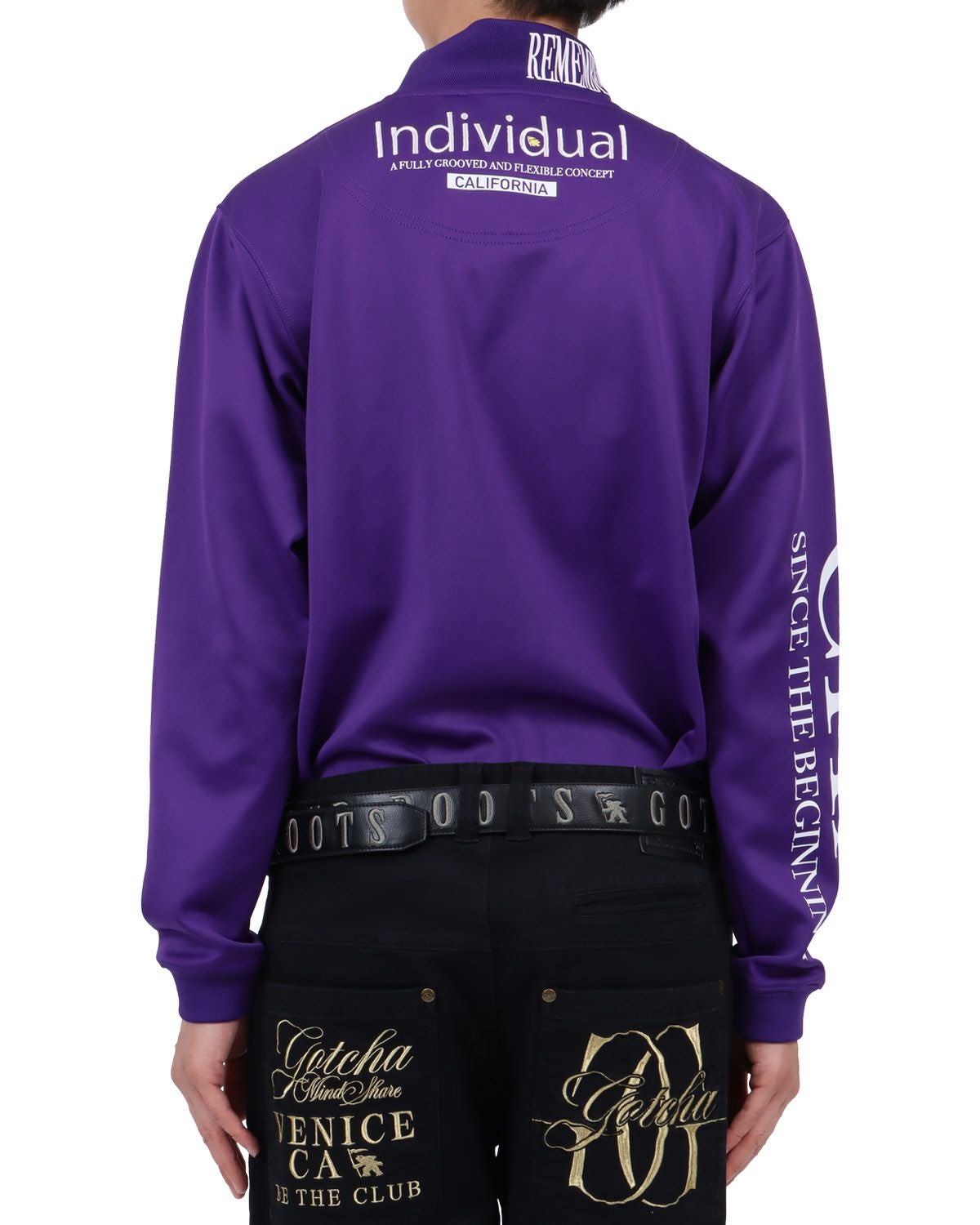 パープル：174cm62kg(Lサイズ着用)