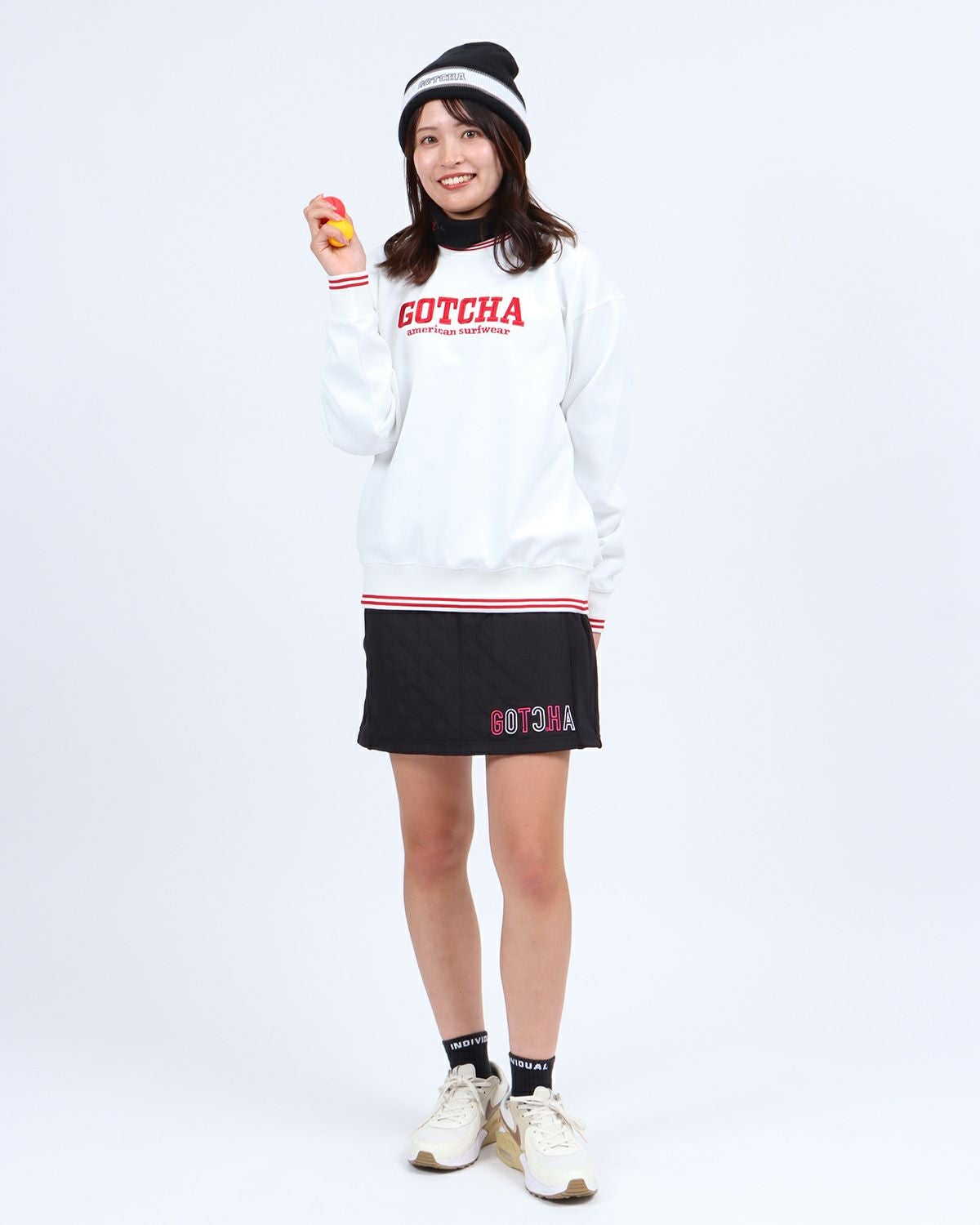 GOTCHA GOLF] UVカット 鹿の子 ダンボールニット トレーナー | PEET