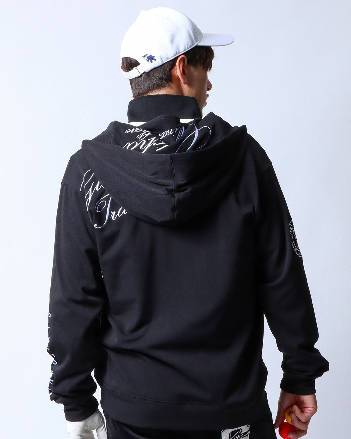 GOTCHA GOLF] 裏起毛 ネックウォーマー付き フルジップ パーカー