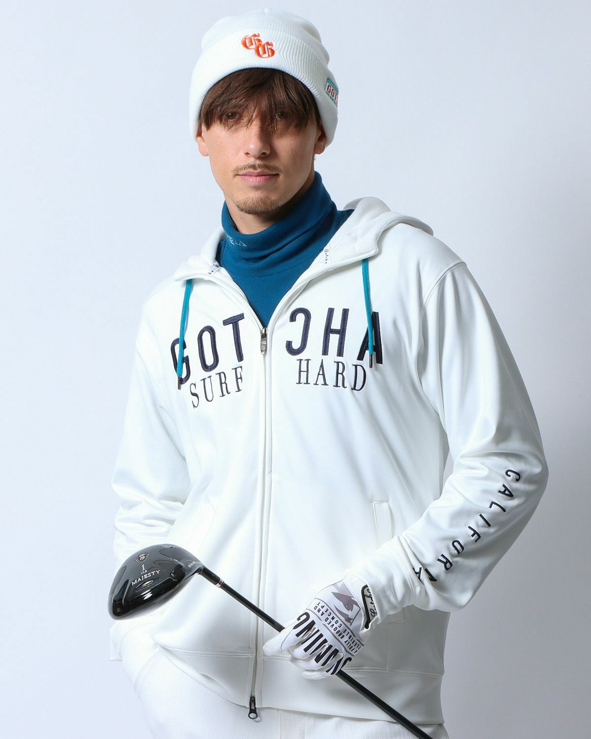 オフホワイト：180cm/70kg(Lサイズ着用)