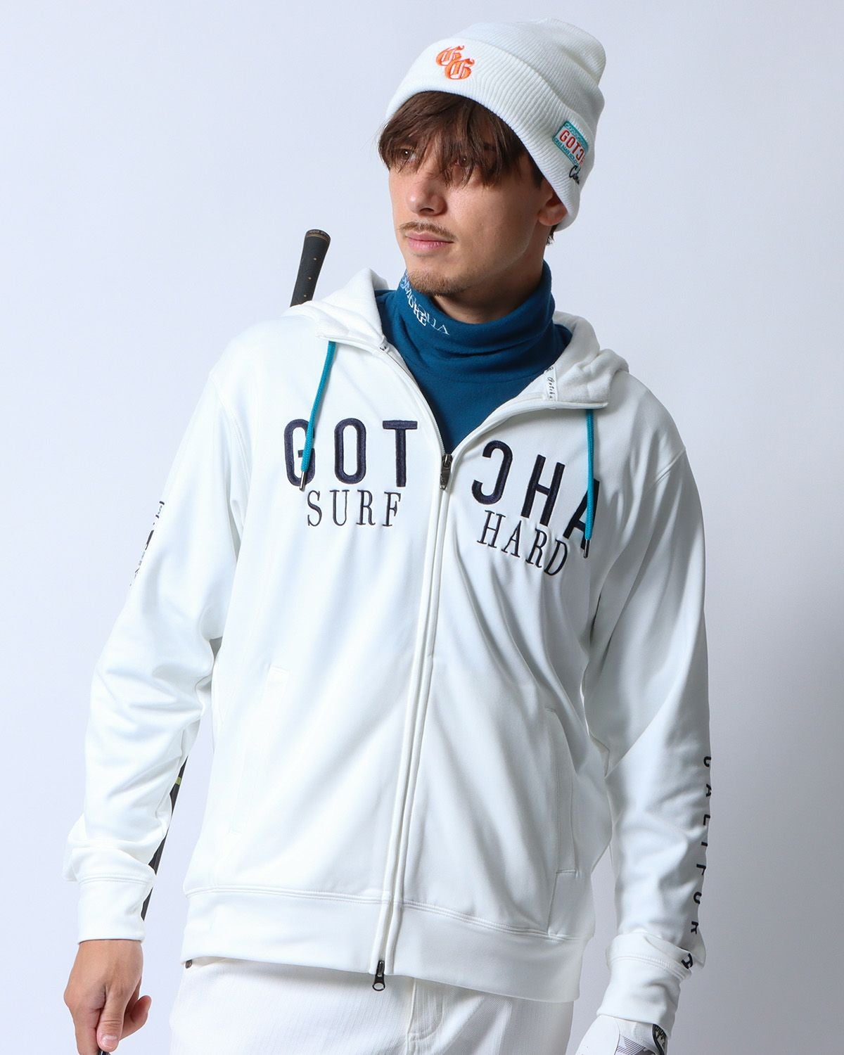 オフホワイト：180cm/70kg(Lサイズ着用)