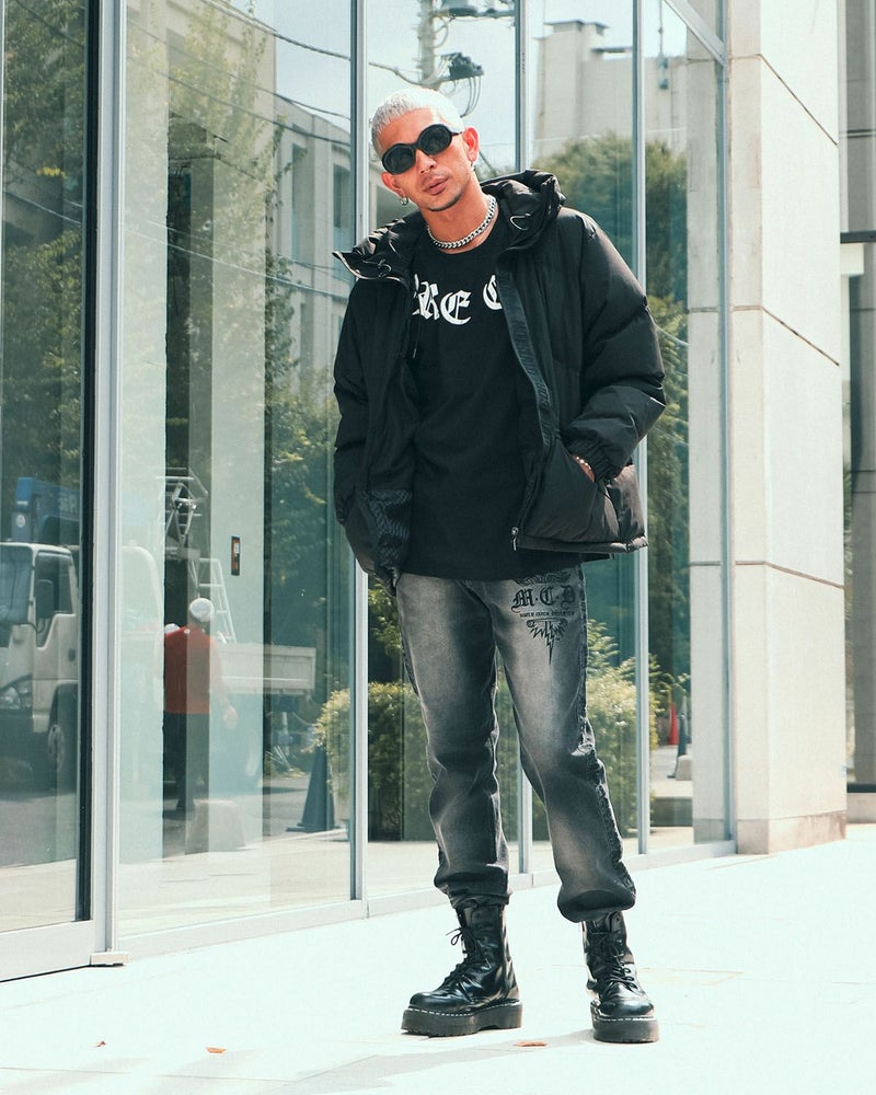 ブラック:183cm(XLサイズ着用)