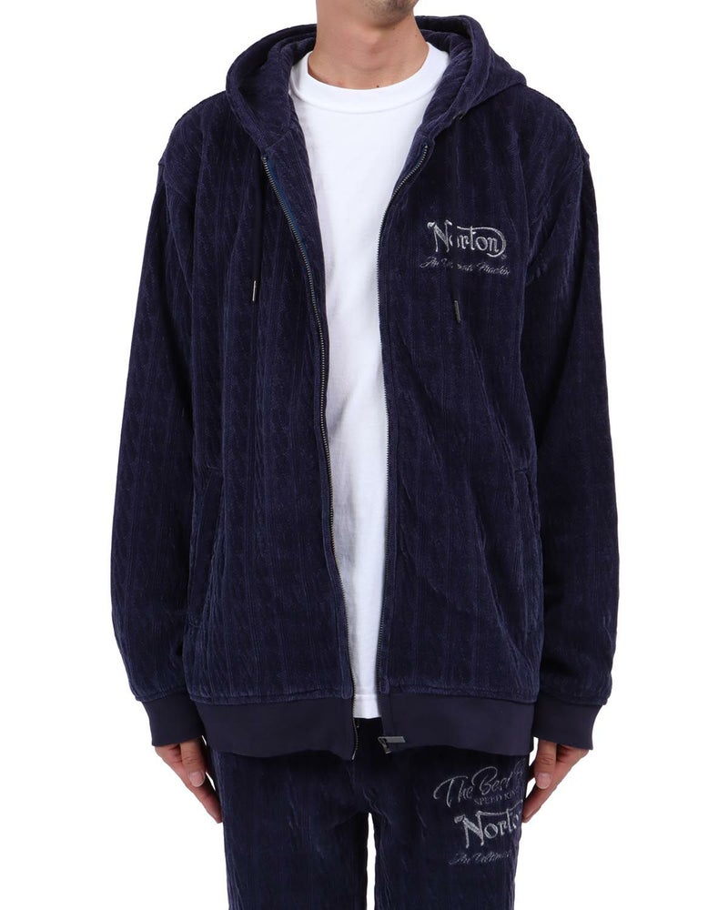 ネイビー：174cm62kg(Lサイズ着用)