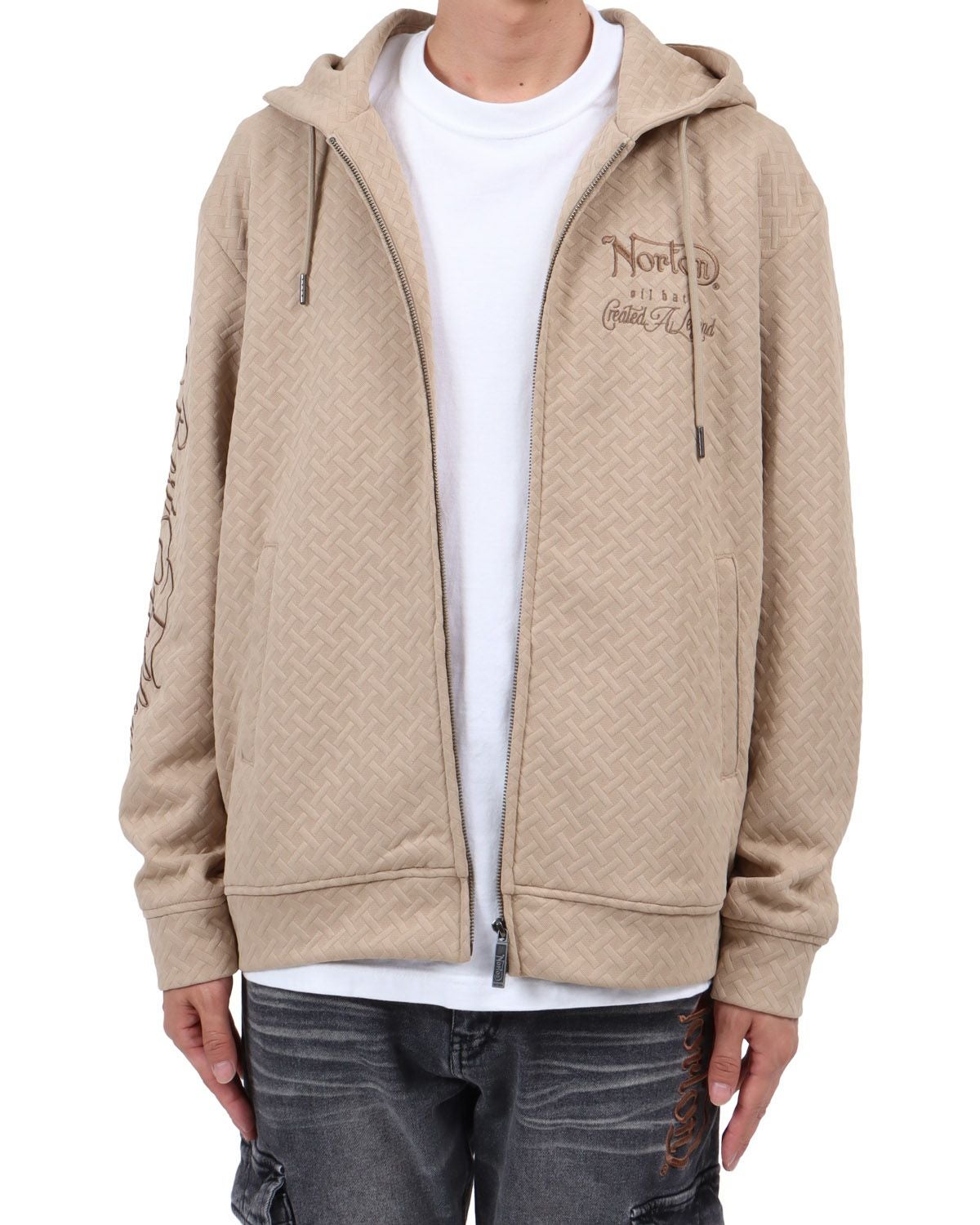 Norton] クロスジャガード フルジップ パーカー | PEET ONLINE STORE