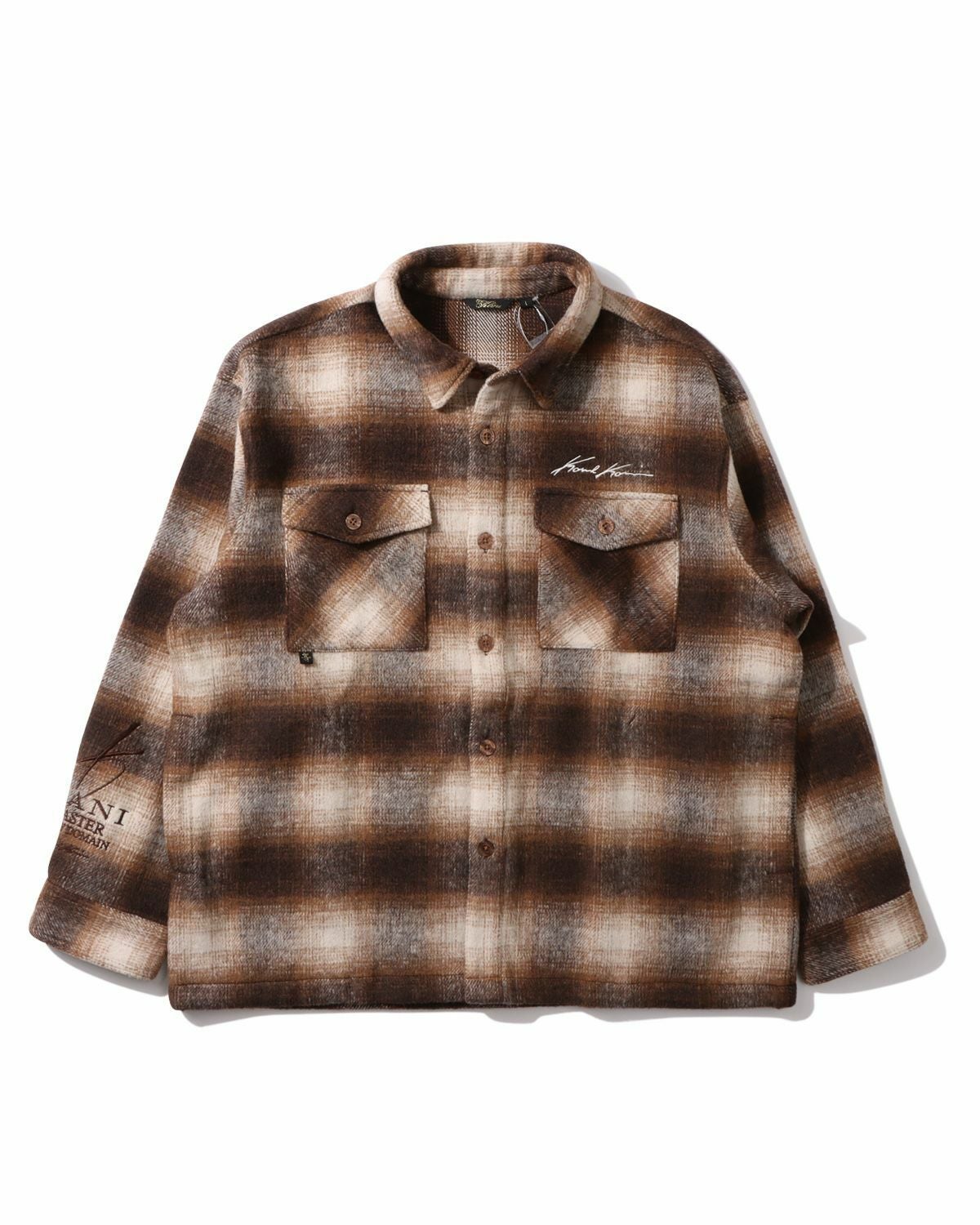 karl kani チェック　ジャケット　M Karl Kani] シャギー チェック シャツ ジャケット | PEET ONLINE STORE