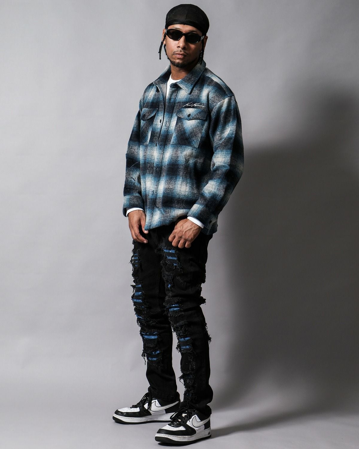 Karl Kani] シャギー チェック シャツ ジャケット | PEET ONLINE STORE