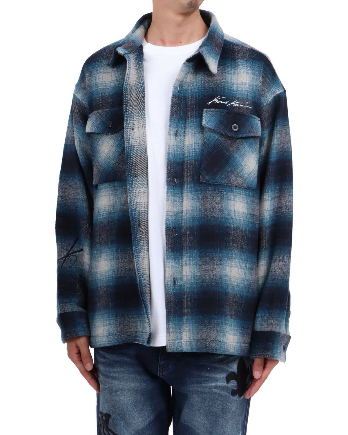 Karl Kani] シャギー チェック シャツ ジャケット | PEET ONLINE STORE
