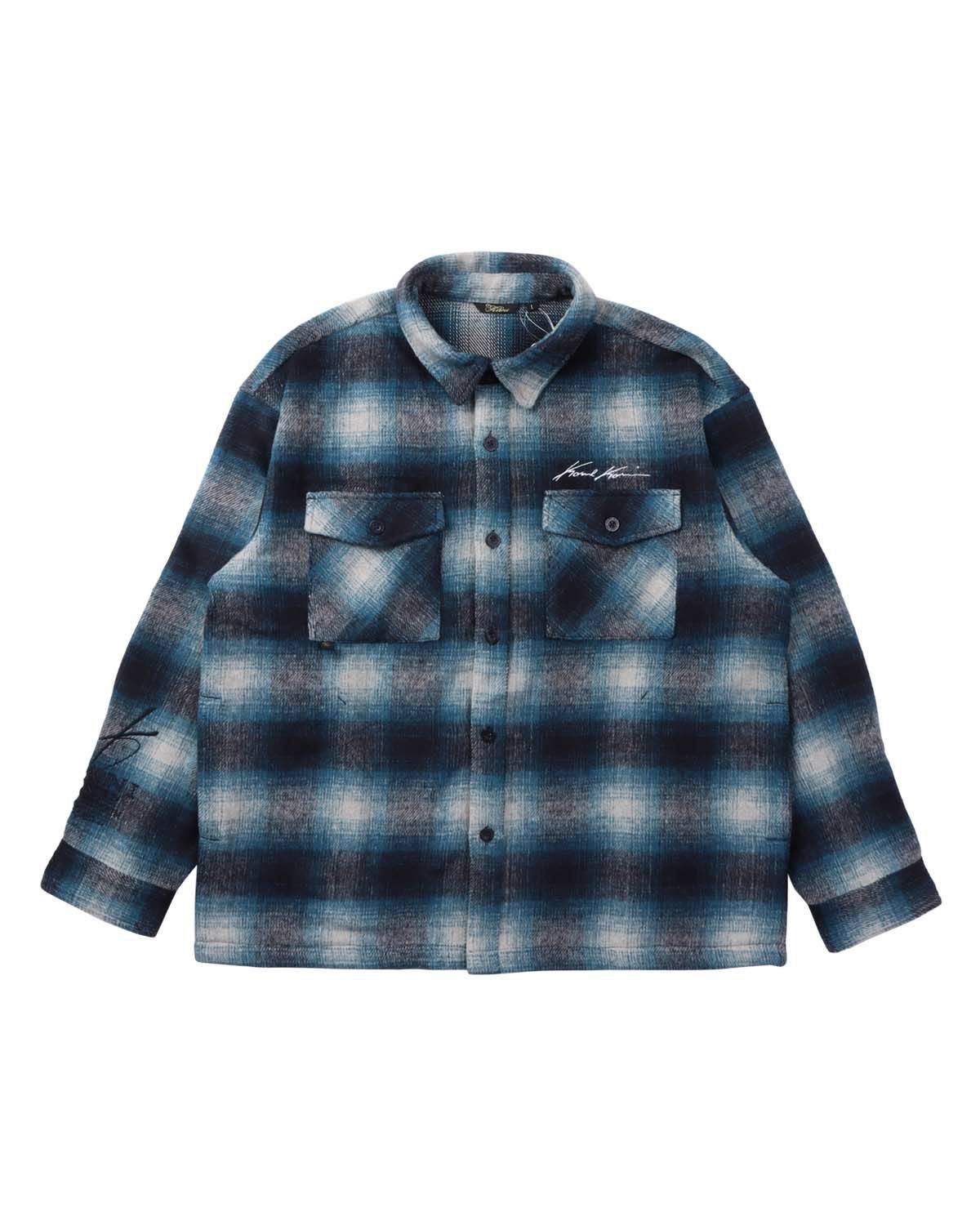 karl kani チェック　ジャケット　M Karl Kani] シャギー チェック シャツ ジャケット | PEET ONLINE STORE
