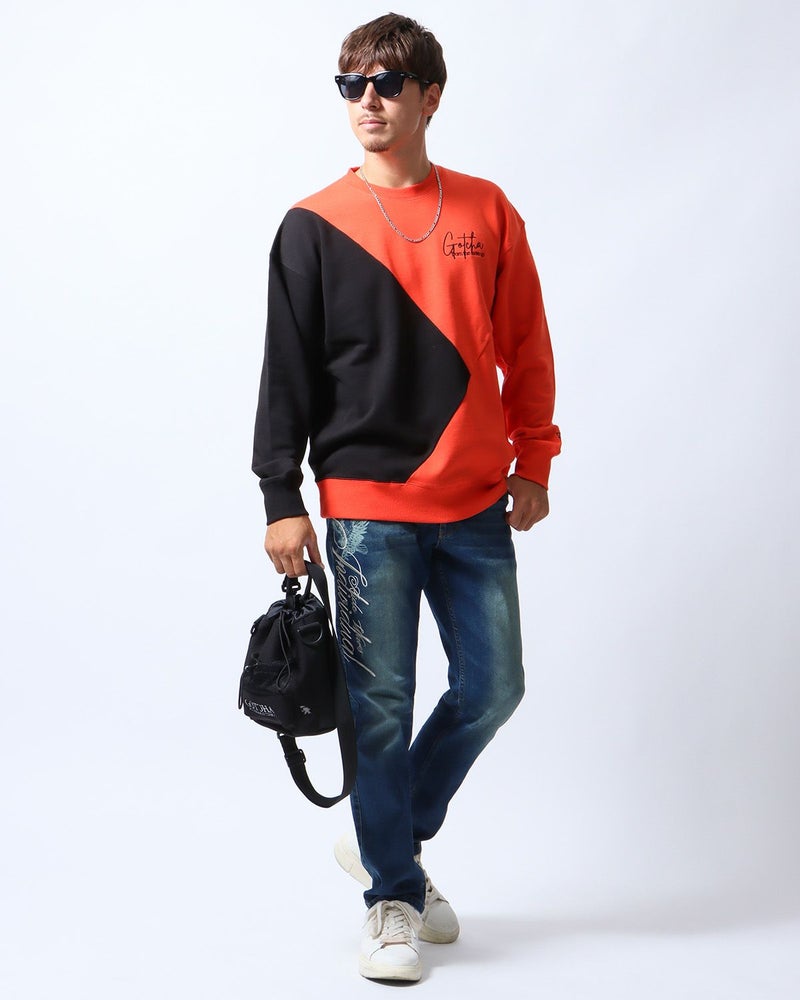 オレンジ:180cm/70kg(Lサイズ着用)