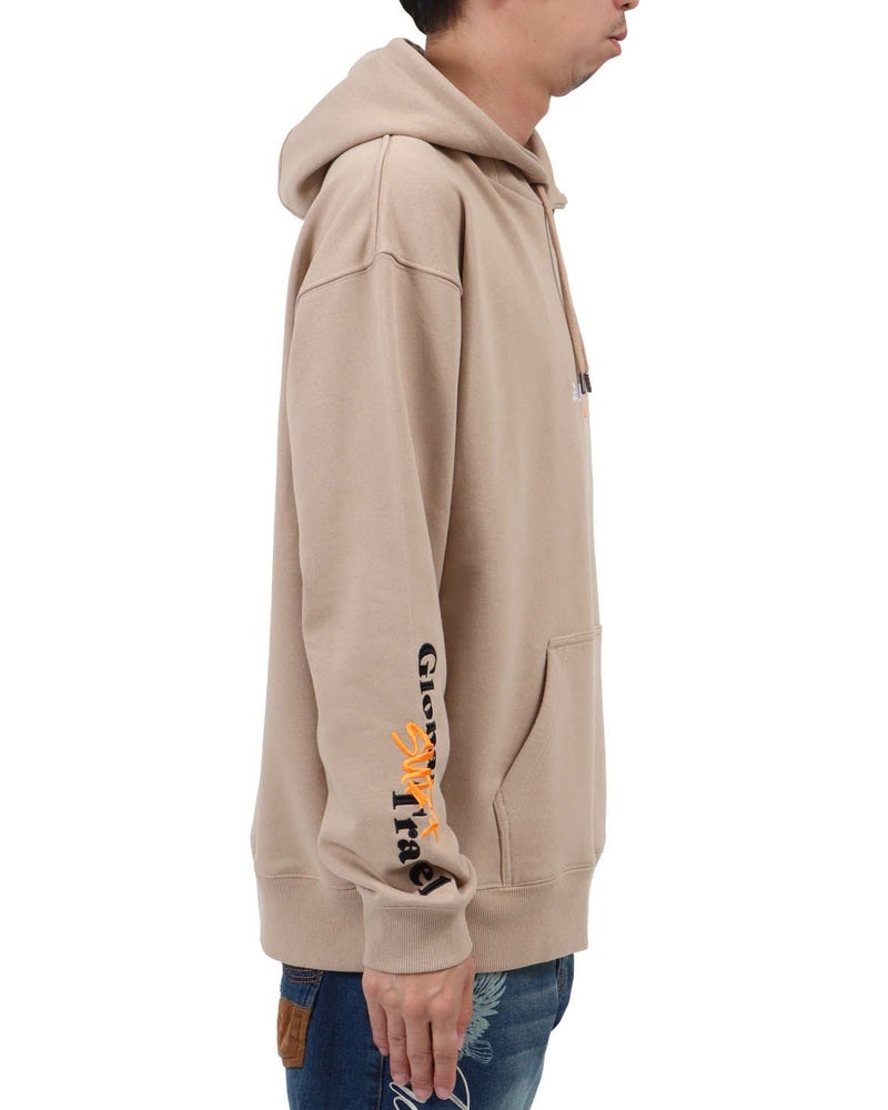 ベージュ：174cm62kg(Lサイズ着用)