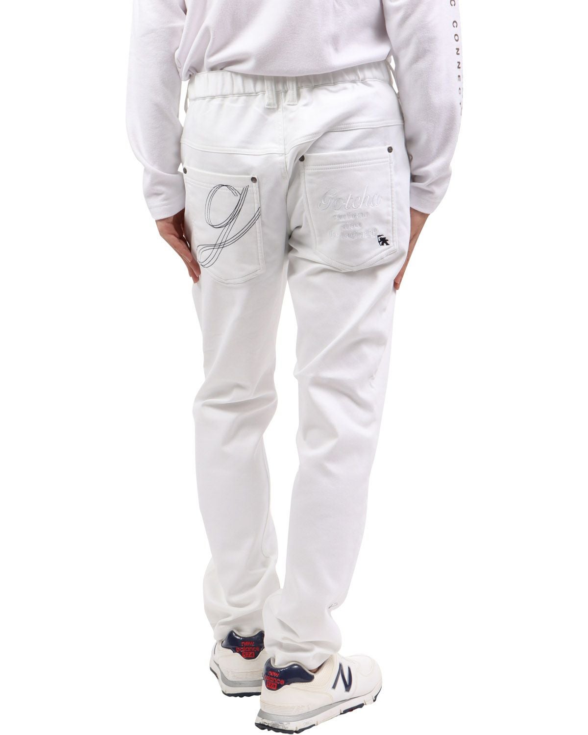 ホワイト：173cm63kg(Lサイズ着用)