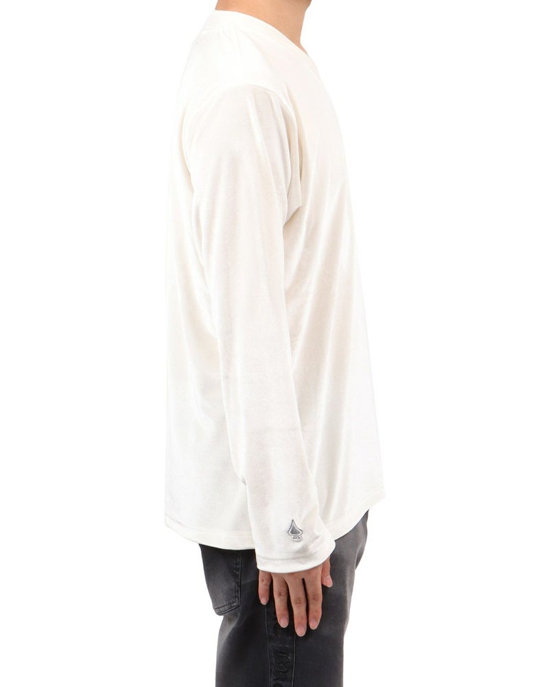 ホワイト：173cm63kg(Lサイズ着用)