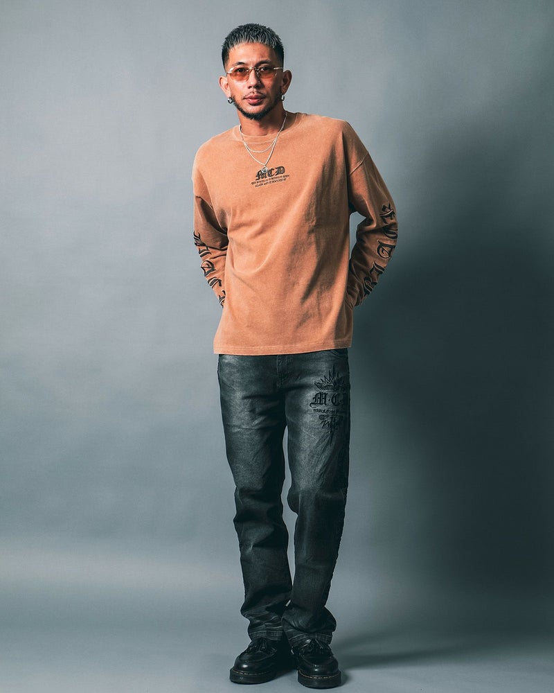 ベージュ:183cm(Lサイズ着用)