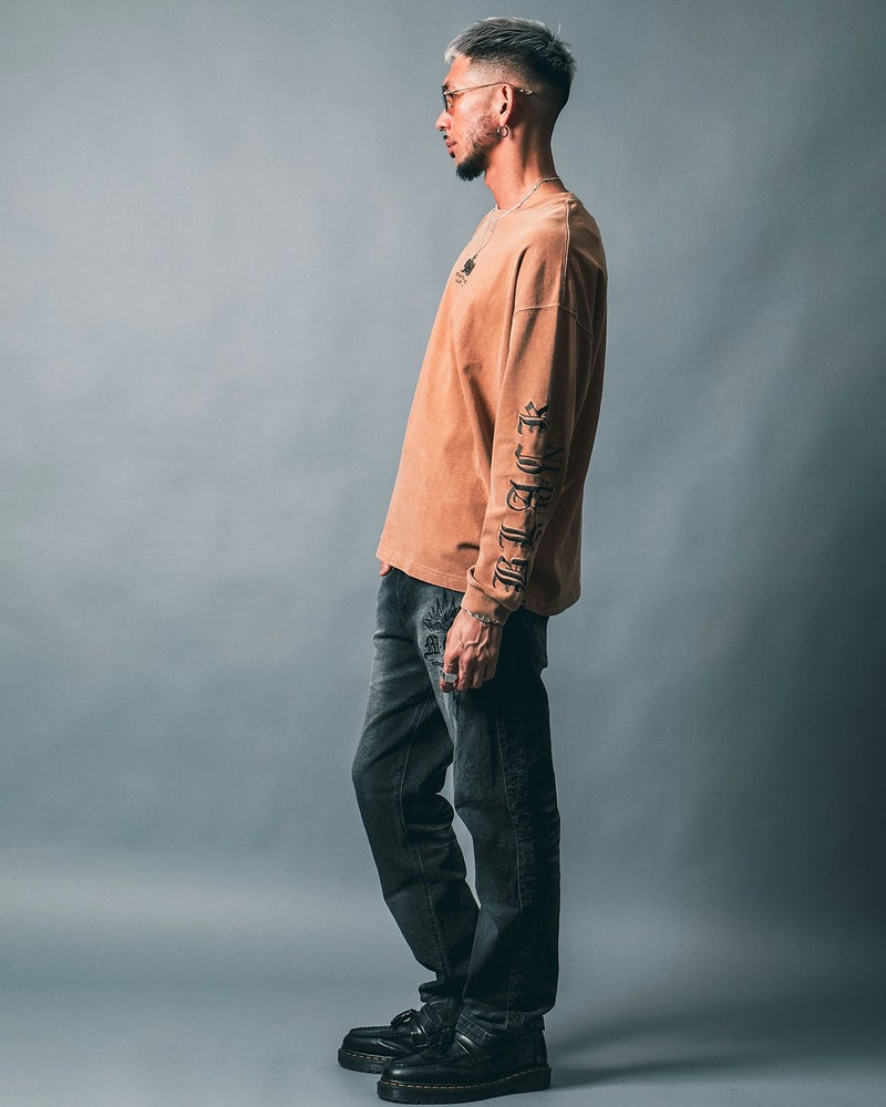 ベージュ:183cm(Lサイズ着用)