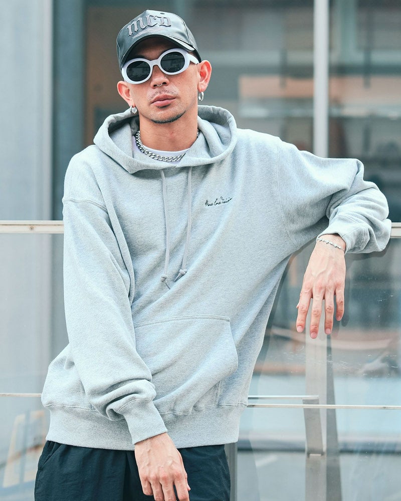 杢グレー:183cm(Lサイズ着用)