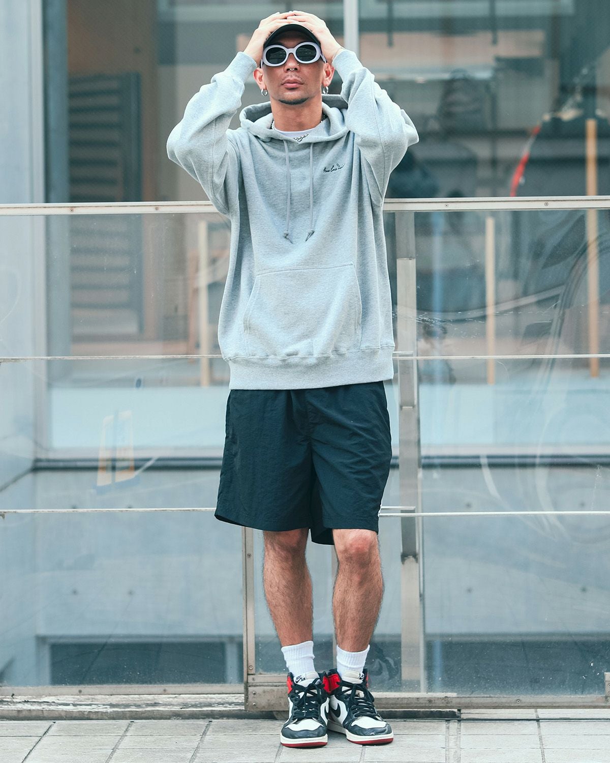 杢グレー:183cm(Lサイズ着用)