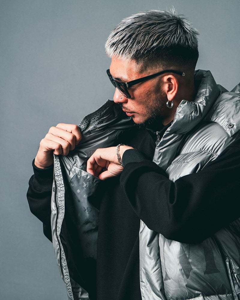 グレー:183cm(Lサイズ着用)