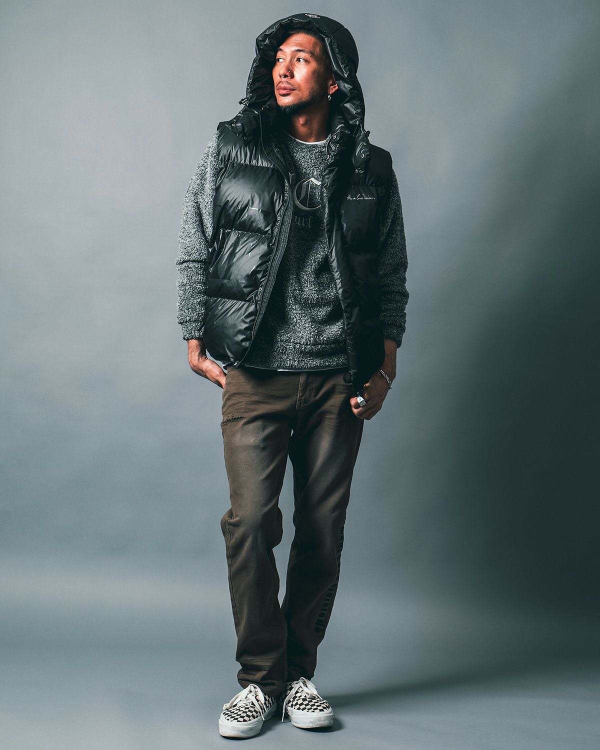 ブラック:183cm(Lサイズ着用)