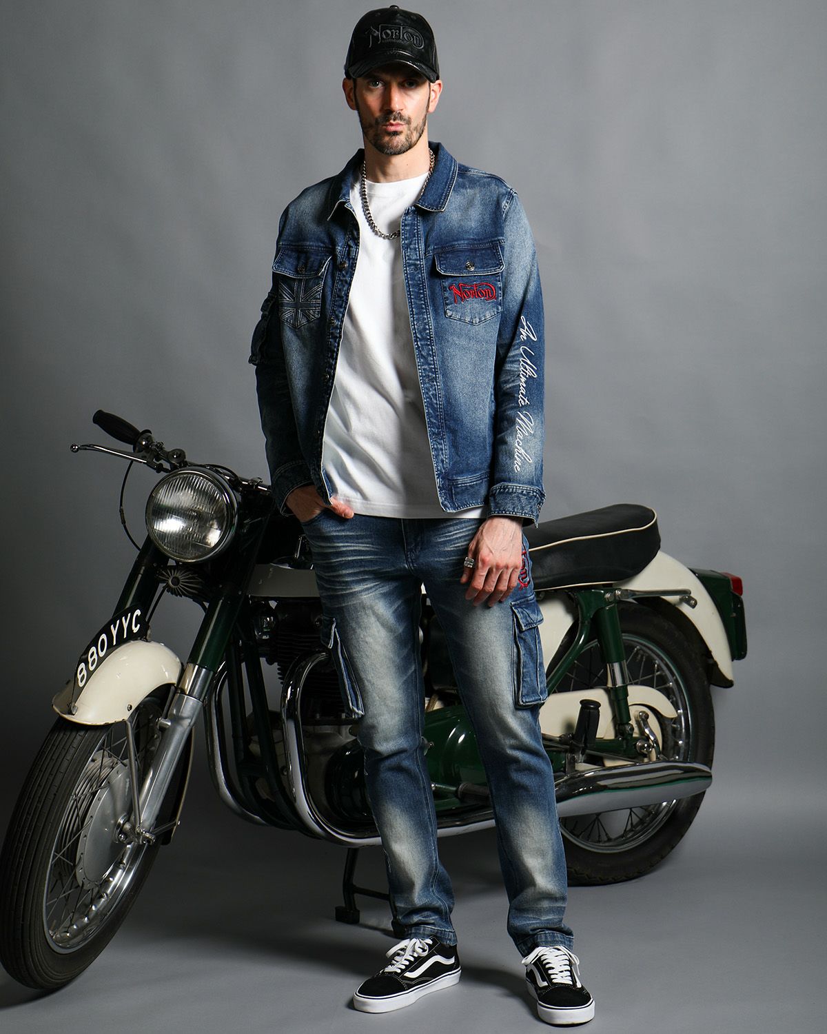 インディゴ:186cm(Lサイズ着用)