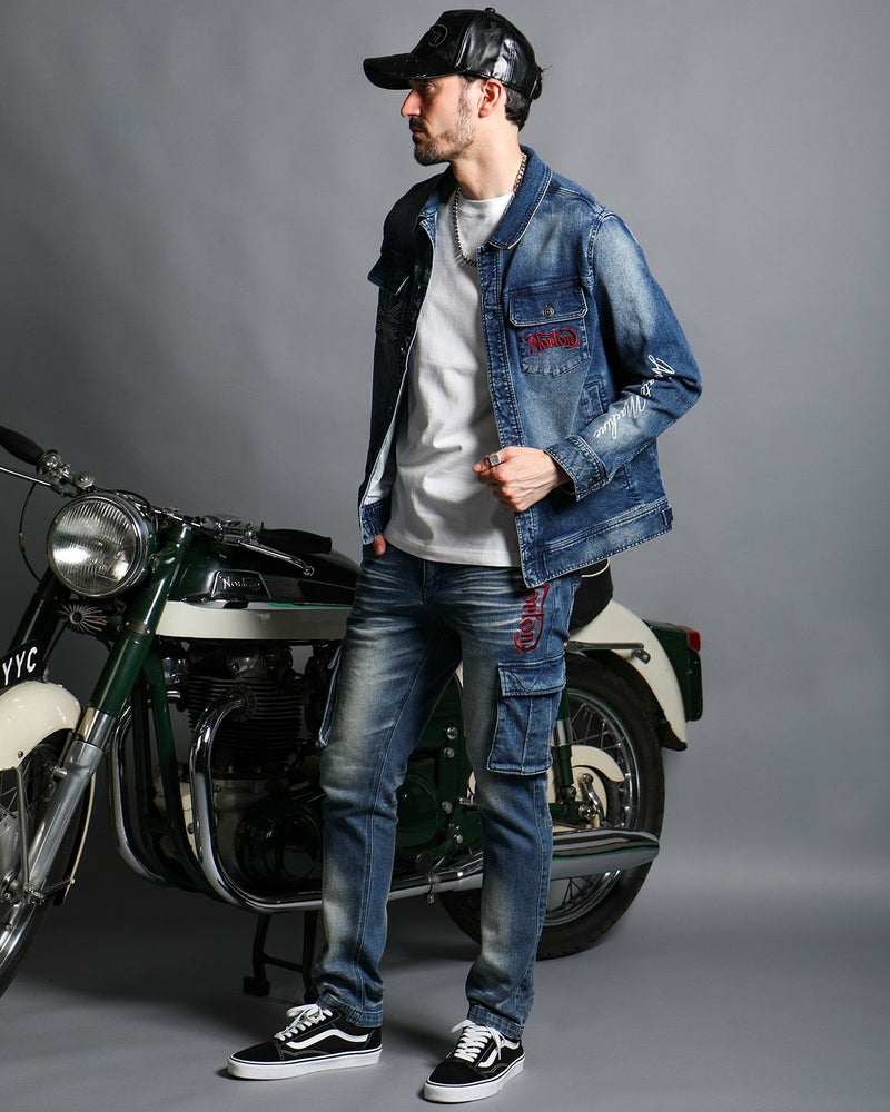 インディゴ:186cm(Lサイズ着用)