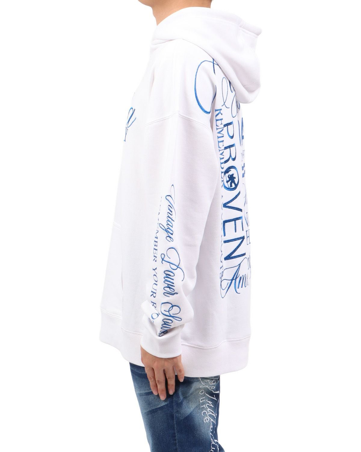 ホワイト：173cm63kg(Lサイズ着用)