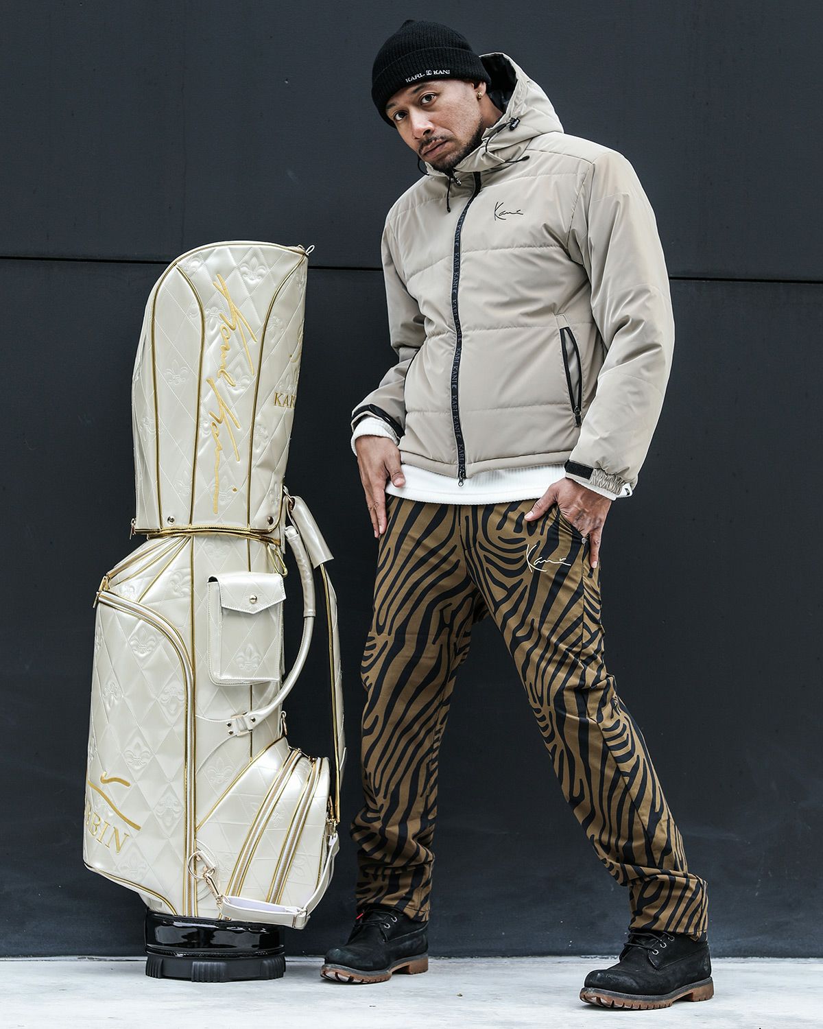 Karl Kani GOLF] レザーライク 中綿 ジャケット | PEET ONLINE STORE