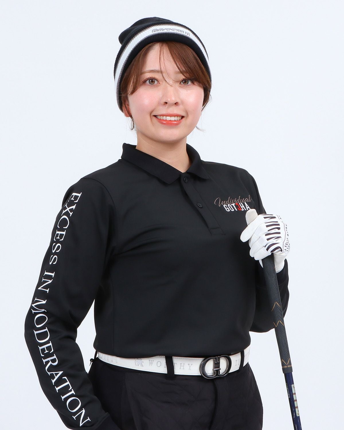 GOTCHA GOLF] 裏起毛 バーティカルロゴ ロングポロ | PEET ONLINE STORE