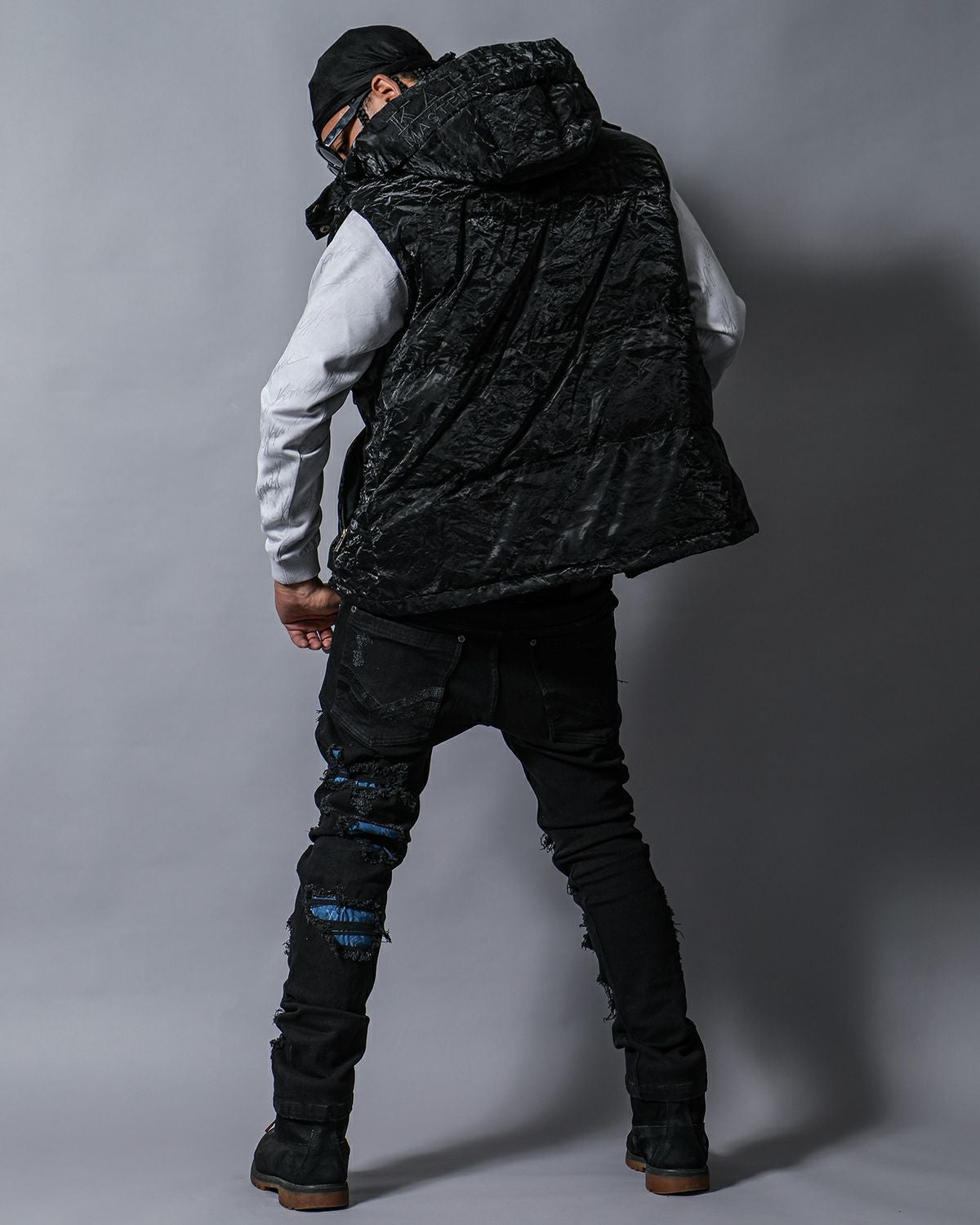 KARL KANI ダウンベスト Karl Kani] 撥水ロゴ フード ダウンベスト | PEET ONLINE STORE