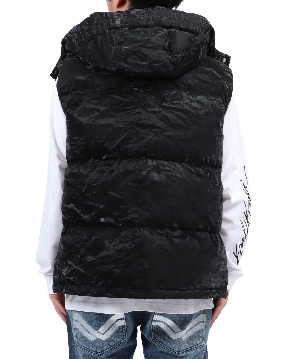 KARL KANI ダウンベスト Karl Kani] 撥水ロゴ フード ダウンベスト | PEET ONLINE STORE