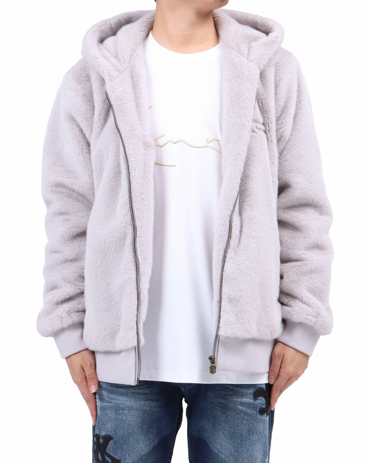 Karl Kani] 静電気防止 ゴールデンファー ZIP パーカー | PEET ONLINE