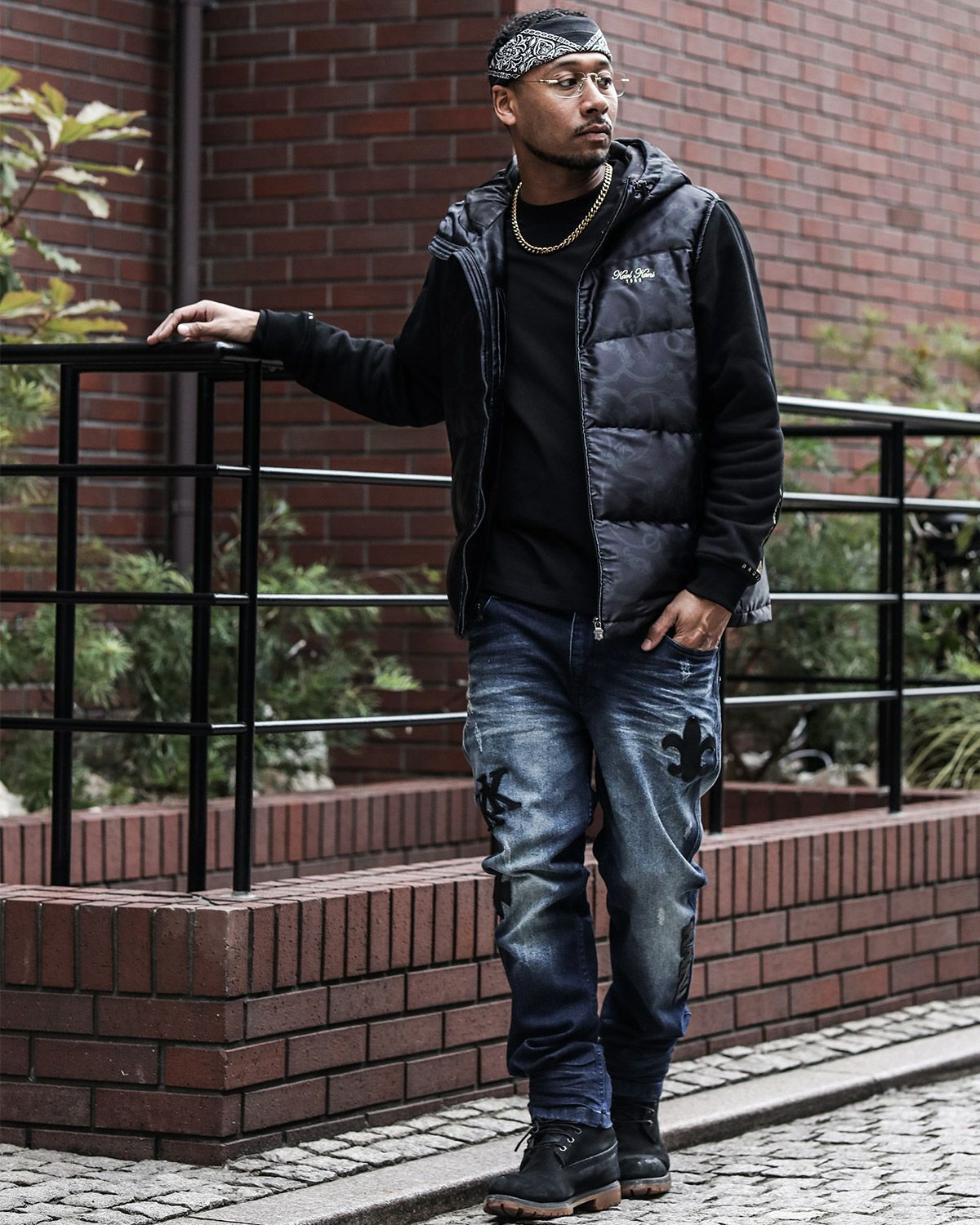 Karl Kani] ダウン 切り替え ヘビースウェット パーカー | PEET ONLINE